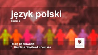 Język polski  klasa 5 SP Części zdania przydawka [upl. by Voletta797]