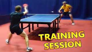 Table Tennis Training Session with Pongfinity [upl. by Eetsirk]