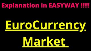 Euro Currency Market  Introduction [upl. by Lobiv]