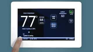 Lennox Smart Thermostat Setup  Connect to Wifi [upl. by Anirres]