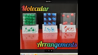 Model of Molecular arrangementSolid Liquid amp GasState of Matter Project for students [upl. by Briny]