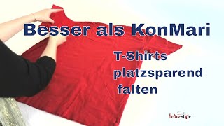 TShirts falten  besser als Marie Kondo [upl. by Iggam]