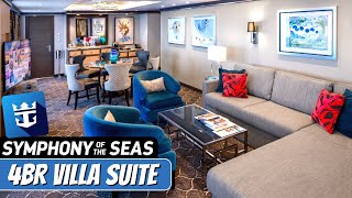 Symphony of the Seas  4 Bedroom Villa Suite Full Tour amp Review 4K  Royal Caribbean Cruise Line [upl. by Nelac955]