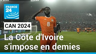 CAN 2024  la Côte dIvoire renverse le Mali in extremis et simpose en demifinale • FRANCE 24 [upl. by Ezar719]