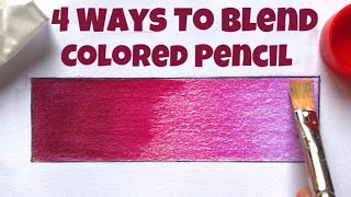 How To Blend Colored Pencil  Prismacolor  Easy Way [upl. by Anawek]