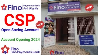 Fino Payment Bank  Fino Payment Bank Account Opening 2024  Fino Bank Account Opening Csp [upl. by Dreher655]