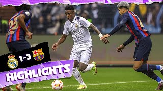 Real Madrid 13 FC Barcelona  HIGHLIGHTS  Spanish Super Cup [upl. by Ataynik]