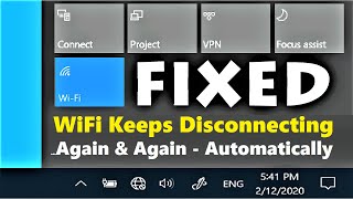 WiFi Keeps Disconnecting Windows 10  WiFi Disconnects Automatically Windows 10  100 Working [upl. by Gyatt]