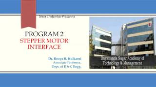 Program to Interface Stepper Motor to LPC1768 [upl. by Blain115]