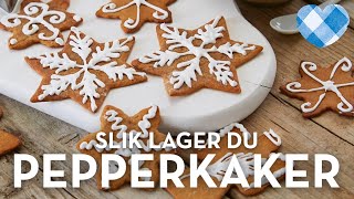 Pepperkaker oppskrift på hjemmelaget pepperkakedeig som stekes eller spises  TINE Kjøkken [upl. by Adiesirb]