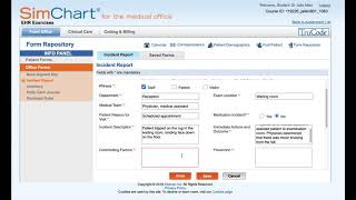 EHR Exercise 48 Complete an Incident Report [upl. by Floridia]