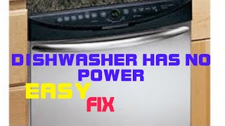 ✨ DISHWASHER HAS NO POWER EASY FIX ✨ [upl. by Jovita]