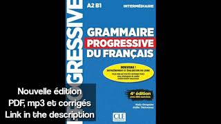 Grammaire Progressive du français A2 B1 Best book for learning French Selflearning [upl. by Hairehcaz]