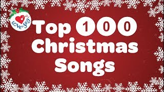 Top 100 Christmas Songs and Carols Playlist with Lyrics 🎅 Best Christmas Songs 🎄 [upl. by Llyrpa423]