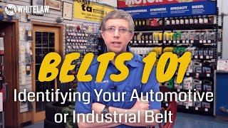 V Belt Sizes amp Types  Identifying Your Auto or Industrial Belt [upl. by Kristyn732]