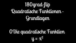 0 Algebra Grundlagen  Die quadratische Funktion y  x² [upl. by Kirad135]