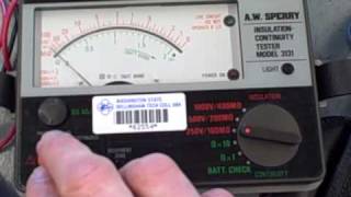 quotMeggerquot highvoltage insulation tester [upl. by Eneres556]