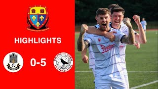 Caerleon 05 Cwmbrân Town  Gwent FA Senior cup  Quarter final highlights [upl. by Aneerehs792]