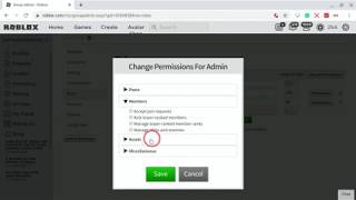 How to add or remove permissions for your group ROBLOX [upl. by Osgood588]