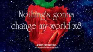 Across The Universe  Jim Sturgess Lyrics [upl. by Eehc]