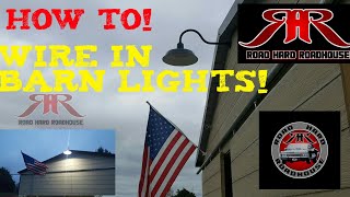 HOW TO WIRE IN A BARN LIGHT PATRIOT LIGHTING OUTDOOR BARN LIGHT [upl. by Giustino151]