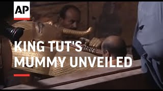 King Tuts mummy unveiled to public for first time [upl. by Meeker]