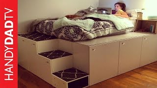 IKEA Hack Platform Bed DIY [upl. by Miarzim705]