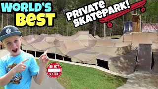 Riding The Worlds BEST Backyard Skatepark [upl. by Adigun729]