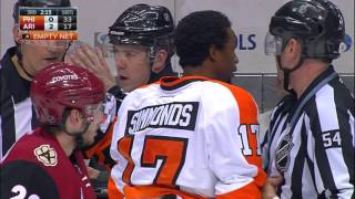 Gotta See It Flyers fired up after Hanzals hit on Giroux [upl. by Vilhelmina]