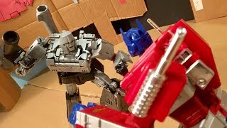 Optimus Prime vs Megatron stopmotion [upl. by Varin]