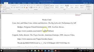 How to Cite Films in Works Cited MLA Style 8th or 9th edition [upl. by Finkelstein]