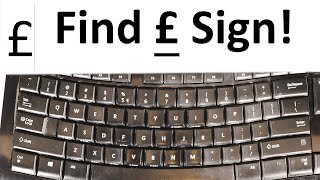 how to find pound sign £ on the keyboard [upl. by Ullund]