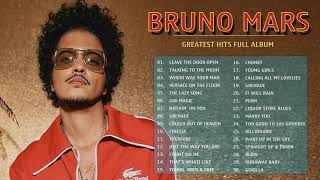 Leave The Door Open  BrunoMars Greatest Hits 2021  BrunoMars Playlist  BrunoMars Full Album [upl. by Esimehc]