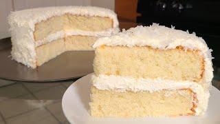 How to make a Coconut Cake from scratch [upl. by Aleacem]