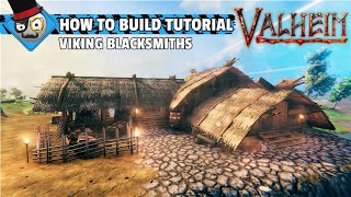 Valheim  How to build a Viking House  Viking Blacksmiths Building Guide [upl. by Gnoy518]