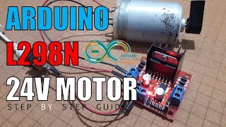 How to use L298N with Arduino with code [upl. by Atekahs767]