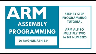 ARM assembly Programming StepbyStep Tutorial   ARM ALP to Multiply two 16 bit numbers LPC1768 [upl. by Bailar]