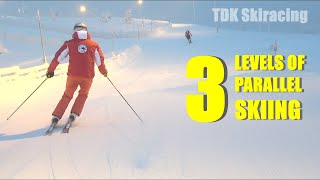 3 Levels of Parallel Skiing [upl. by Yennaiv]