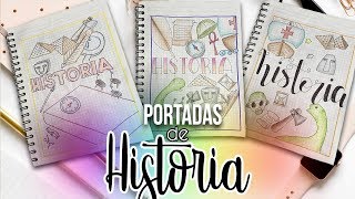 Portadas para cuadernos de Historia fáciles y bonitas [upl. by Oinotnaocram554]