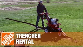 Trencher Rental  The Home Depot Rental [upl. by Dieterich]