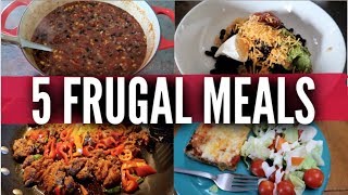 Five Frugal Meals for Large Families  Budget Dinners  Price Breakdowns from Frugal Fit Mom [upl. by Noteek]