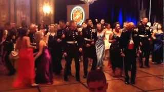 Marines doing the Cupid Shuffle at the Marine Corps Ball 2012 [upl. by Talanian435]