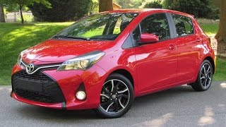 2015 Toyota Yaris SE AutomaticManual Start Up Road Test and In Depth Review [upl. by Ayikaz]