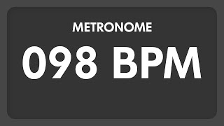 98 BPM  Metronome [upl. by Lhok]