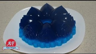 Gelatina Azul Sabor Chicle [upl. by Nevyar]