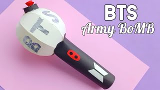 DIY BTS ARMY BOMB  DIY BTS LIGHT STICK  HOW TO MAKE BTS ARMY BOMB LIGHT STICK  BTS paper craft [upl. by Marciano]