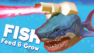 LASER SHARK is REAL  Feed And Grow Fish [upl. by Daphna]