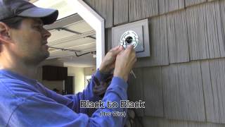 Exterior Light Installation on Vinyl Siding Block [upl. by Isa]