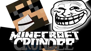 Minecraft CRUNDEE CRAFT  HOLE TROLL 5 [upl. by Yenhpad]