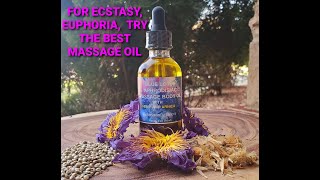 How to Make Blue Lotus Massage Oil  Aphrodisiacs Massage Oil [upl. by Kenzi]